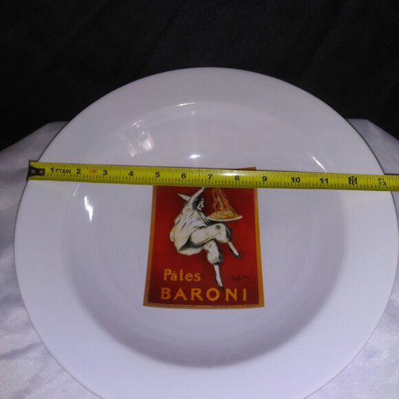 Pottery Barn Vintage Posters Pasta Pates Baroni Cappiello Large Serving Bowl - Picture 5 of 7